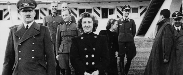 Adolf Hitler with Eva Braun