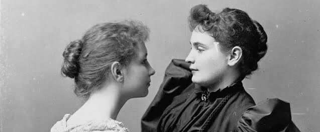 Hellen Keller and Anne Sullivan