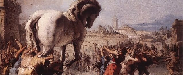 The Trojan Horse by Tiepolo