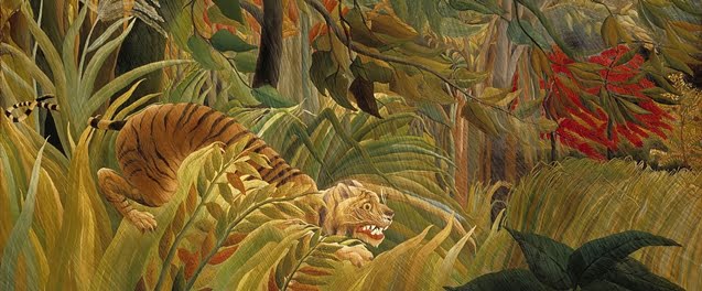 Henri Rousseau - Tiger in a tropical storm