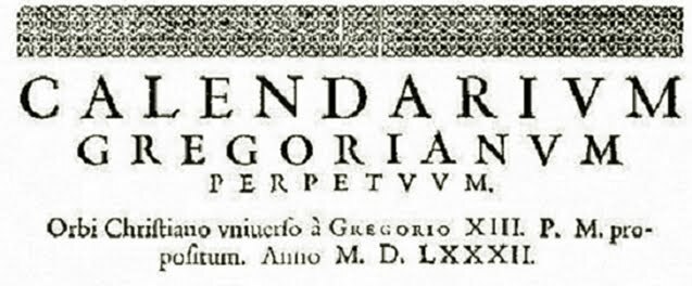 Gregorian Calendar
